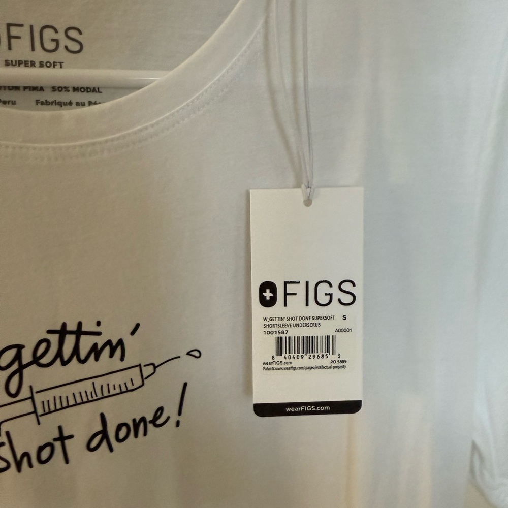 Figs White Graphic T-Shirt